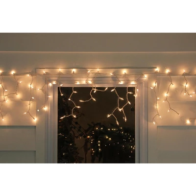 Northlight Mini Icicle Christmas Lights - Clear - 13.5' White Wire - 300ct - Image 2