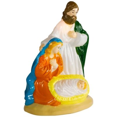 Northlight Lighted Nativity Scene Blow Mold Outdoor Christmas Decoration - 34" - Image 4