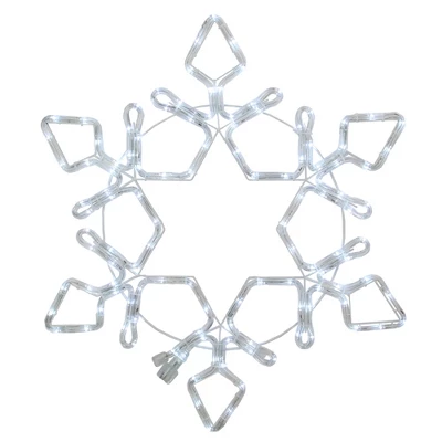 Northlight LED Rope Light Snowflake Commercial Christmas Decoration - 4'