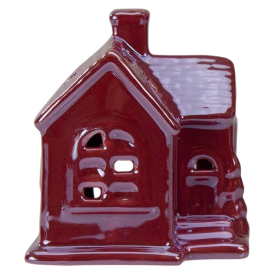 Northlight Ceramic House With Star Cutouts Christmas Decoration - 4" - Image 2