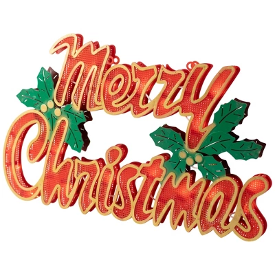 Northlight Lighted Merry Christmas Window Silhouette - 16.5" - Image 4