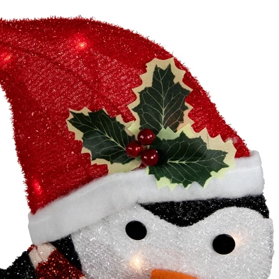 Northlight 41.25" Lighted Ice Skating Polar Bear And Penguin Outdoor Christmas Decoration - Image 5