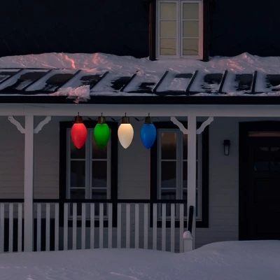 Northlight Lighted Blow Mold C7 Bulbs Christmas Decorations - 20" - Set Of 4 - Image 2