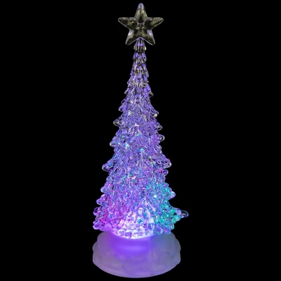 Northlight LED Lighted Acrylic Christmas Tree Decoration - 10.5" - Multi-Color Lights - Image 3