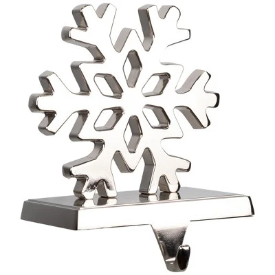 Northlight Snowflake Metal Christmas Stocking Holder - 5" - Image 3