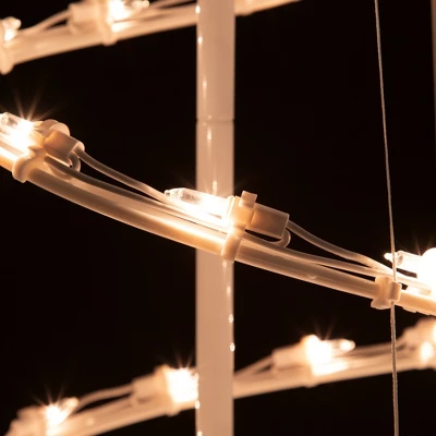 Northlight Lighted Outdoor Spiral Christmas Cone Tree With Star - 3' - Clear Lights - Image 4