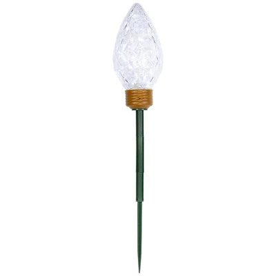 Northlight LED Lighted C9 Style Christmas Pathway Lawn Stakes - 3 Ft - Clear - 3-Count - Image 3