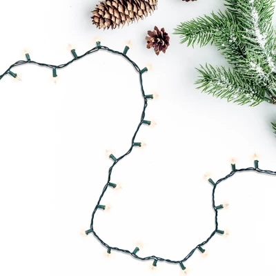 Northlight Mini Christmas Light Set -Clear - 4' Green Wire - 20ct - Image 5