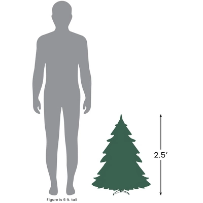 Northlight 2.3 FT Balsam Pine Medium Artificial Christmas Tree - Unlit - Image 5