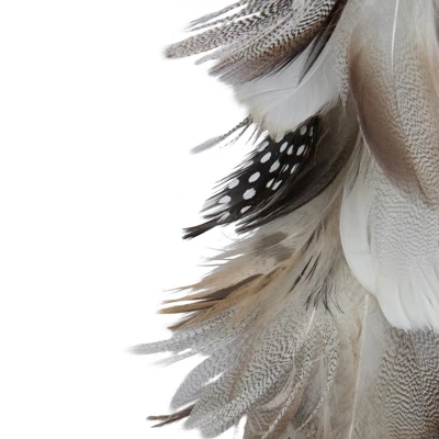 Northlight Layered Feather Cone Tree Christmas Decoration - 15.5" - Brown And Gray - Image 2