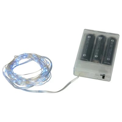 Northlight 100ct Blue LED Micro Fairy Lights, 16ft Copper Wire - Image 5