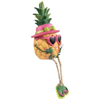 Northlight 6.25" Tropical Girl Pineapple With Cocktail Outdoor Garden Statue - Image 3
