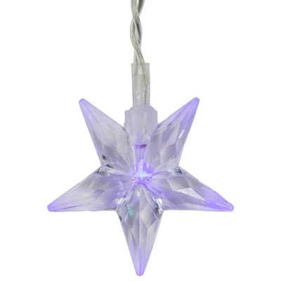 Northlight LED Stars Mini Icicle Christmas Lights - Multi-Color - 29.5' Clear Wire - 400ct - Image 2