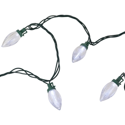 Northlight 25ct LED C9 Christmas String Lights Pure White - 16' Green Wire - Image 4