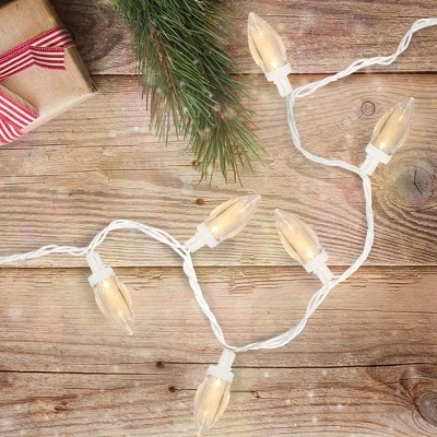Northlight LED C9 Commercial Length Christmas Lights - Warm White - 41' White Wire - 100ct