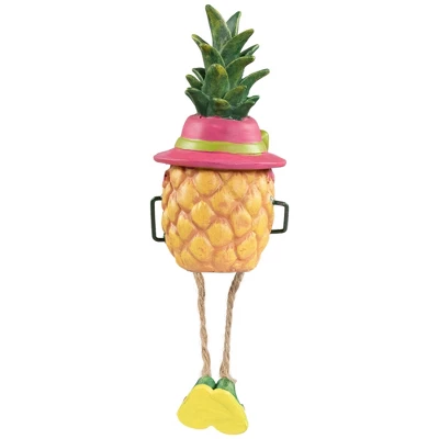 Northlight 6.25" Tropical Girl Pineapple With Cocktail Outdoor Garden Statue - Image 4