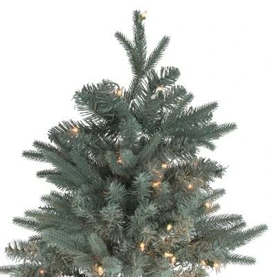 Northlight Real Touch™️ Pre-Lit Washington Frasier Fir Slim Artificial Christmas Tree - 7.5' - Clear Lights - Image 2