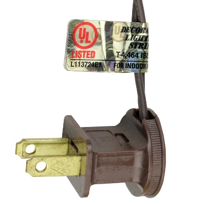 Northlight 25ct LED C9 Christmas String Lights Warm White - 16' Brown Wire