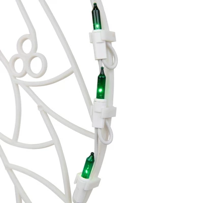 Northlight Lighted Wreath Window Silhouette Christmas Decoration - 16" - Image 5