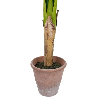 Northlight 4' Artificial Tropical Banana Tree In A Clay Pot - Image 6