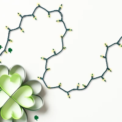 Northlight Mini Christmas Light Set - Clear With Green Tips - 20.25' Green Wire - 100ct - Image 2