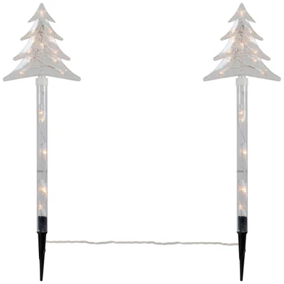 Northlight Lighted Tree Christmas Outdoor Pathway Markers - 26.5" - Set Of 4 - Image 8