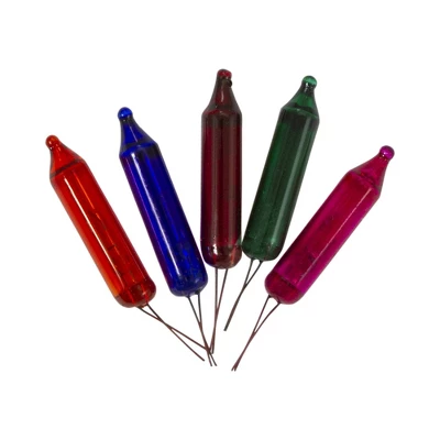 Northlight Mini Christmas Replacement Bulbs - 3.5 Volts - Multicolor - Pack Of 5 - Image 2
