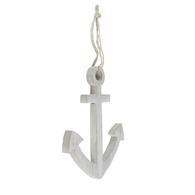 Northlight 9.75β White Cape Cod Inspired Wall Hanging Nautical Anchor