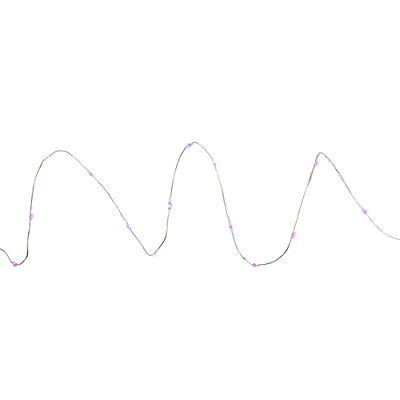 Northlight 100ct Purple LED Micro Fairy Lights, 16ft Copper Wire - Image 3