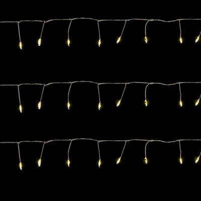 Northlight LED Fairy Water Droplet Christmas String Lights - Warm White - 6' Silver Wire - 40ct - Image 3