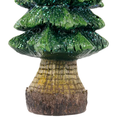 Northlight Glittered Pine Tree Christmas Decoration - 9.5" - Image 4
