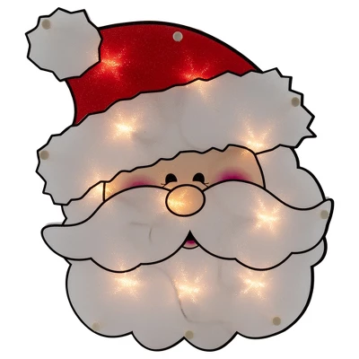 Northlight 12" Lighted Santa Claus Christmas Window Silhouette - Image 4