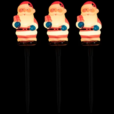 Northlight Lighted Santa Claus Christmas Pathway Markers - 16" - Set Of 4 - Image 2