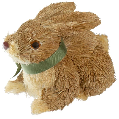 Northlight 8" Brown Sisal Bunny Rabbit Easter Figure - Image 3