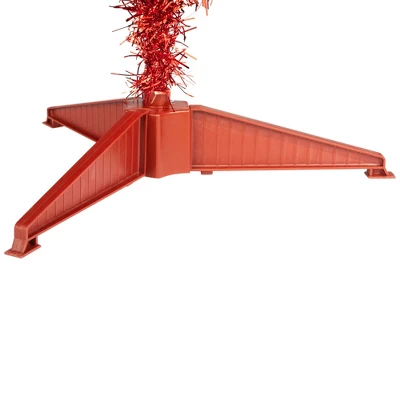 Northlight Artificial Tinsel Christmas Tree - 3' - Red - Unlit - Image 5