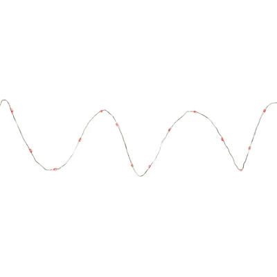 Northlight 50-Count Red LED Micro Fairy Christmas Lights - 16ft, Copper Wire - Image 3