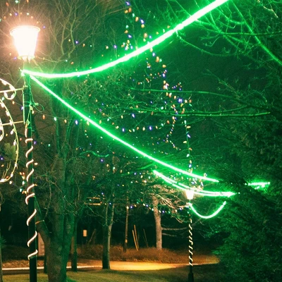 Northlight 18ft Green LED Christmas Rope Lights - Image 2