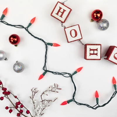 Northlight 70-Count Red LED Faceted C6 Christmas Light Set, 23ft Green Wire - Image 2