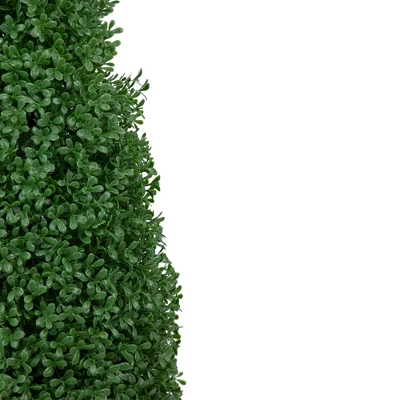 Northlight 30" Artificial Boxwood Cone Topiary Tree With Round Pot, Unlit - Image 3