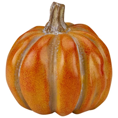 Northlight Set Of 6 Boxed Orange And Green Pumpkin Thanksgiving Decorations - Image 5