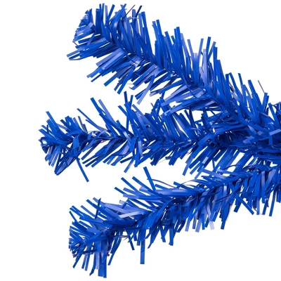 Northlight Pre-Lit Medium Pine Artificial Christmas Tree - 6' - Royal Blue - Clear Lights - Image 6