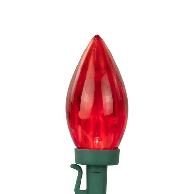 Northlight 25ct Red And Pure White LED C9 Christmas Lights, 16ft Green Wire - Image 4