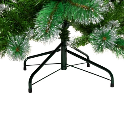 Northlight Two-Tone Spruce Pine Glitter Tip Medium Artificial Christmas Tree - 6' - Unlit - Image 7