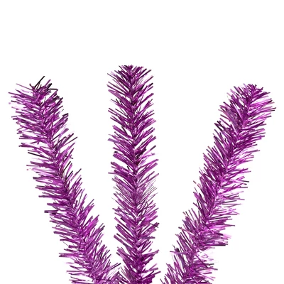 Northlight Medium Tinsel Twig Artificial Christmas Tree -3' - Purple - Unlit - Image 4