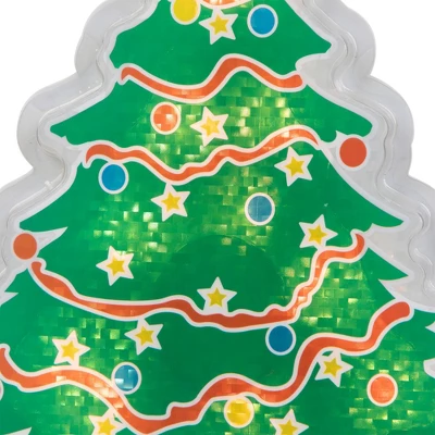 Northlight Lighted Holographic Christmas Tree Window Silhouette - 12.5" - Clear Lights - Image 6