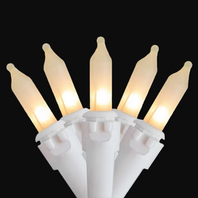 Northlight Frosted Mini Christmas Light Set - Clear - 24.5' White Wire - 50ct