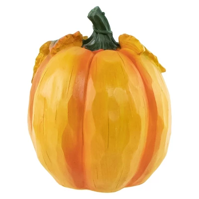 Northlight 7" Orange "Welcome Harvest" Pumpkin Fall Tabletop Decoration - Image 4