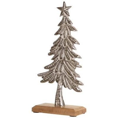 Northlight Embossed Swaying Tree Metal Christmas Decoration - 12" - Image 3
