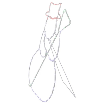 Northlight 28" Lighted Standing Snowman Silhouette Outdoor Christmas Decoration - Image 5