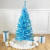 Northlight Pre-Lit Medium Artificial Pine Christmas Tree - 4' - Sky Blue - Clear Lights
